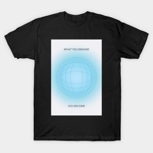 Positive Affirmation Blue and Green Aura T-Shirt